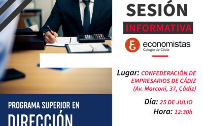 Sesión informativa 25 de julio, 12:30 h, Confederación de Empresarios de Cádiz