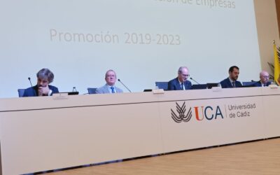 El Colegio Profesional de Economistas de Cádiz, un año más, presente en los actos de Graduación de las promociones de ADE y FYCO de la Facultad de CC. EE y Empresariales de Cádiz y sus sedes de Jerez de la Frontera y Algeciras