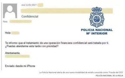 La Policía Nacional alerta de una nueva modalidad de estafa conocida como ‘Fraude del CEO’