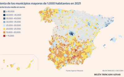 La AEAT actualiza los datos de salarios medios por áreas geográficas