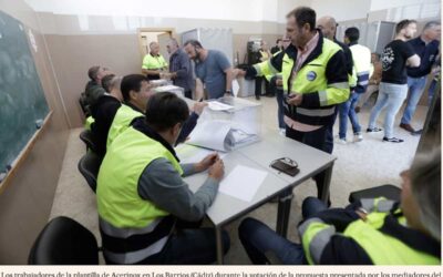 Trabajadores de Acerinox, en reivindicaciones desde el mes de enero, rechazan la propuesta de convenio planteada por los negociadores.
